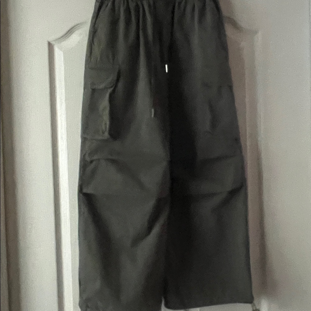 Stylish Gray Wide Leg Women's Pants